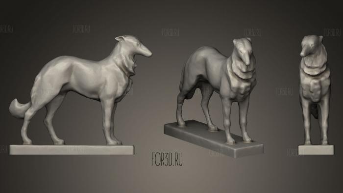 Sculpture of a Dog stl model for CNC